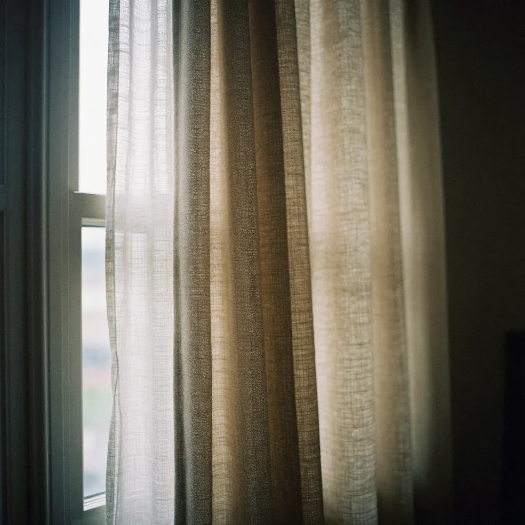 Cozy window with heavy thermal curtains