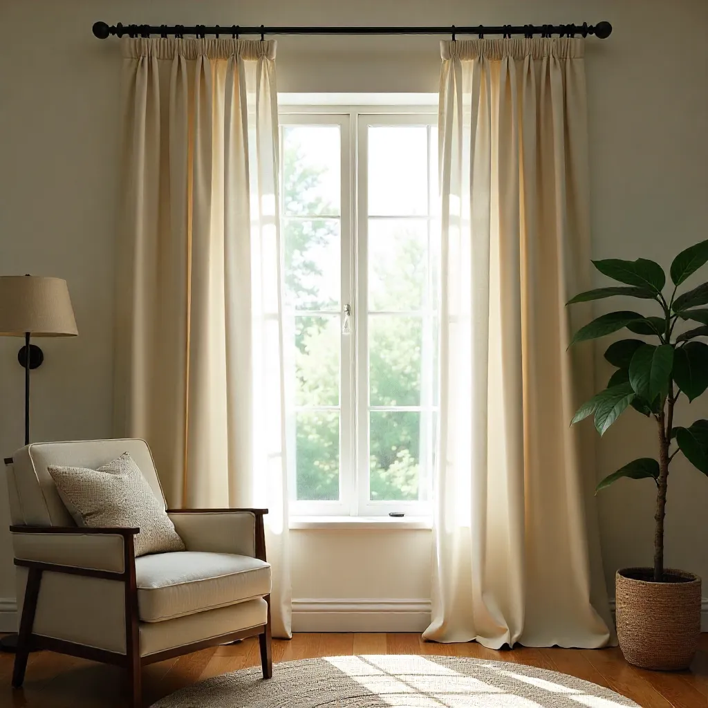 Eco-friendly curtain materials in technical display